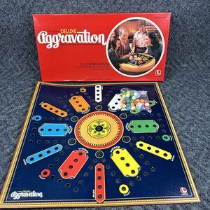 Vintage 1982 Deluxe Aggravation family Board Game Complete Sealed Pieces
